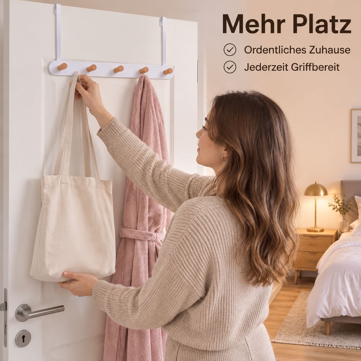 Hilo Schlichter Türhaken aus Massivholz
