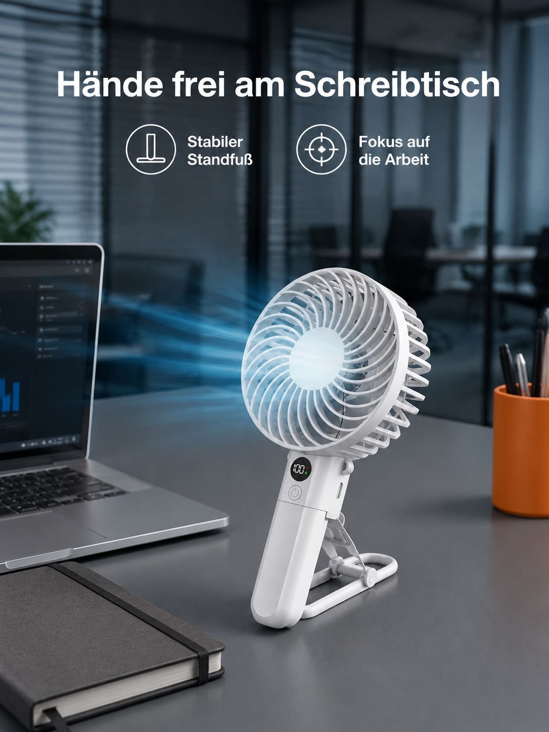 Leiser und effizienter Handventilator