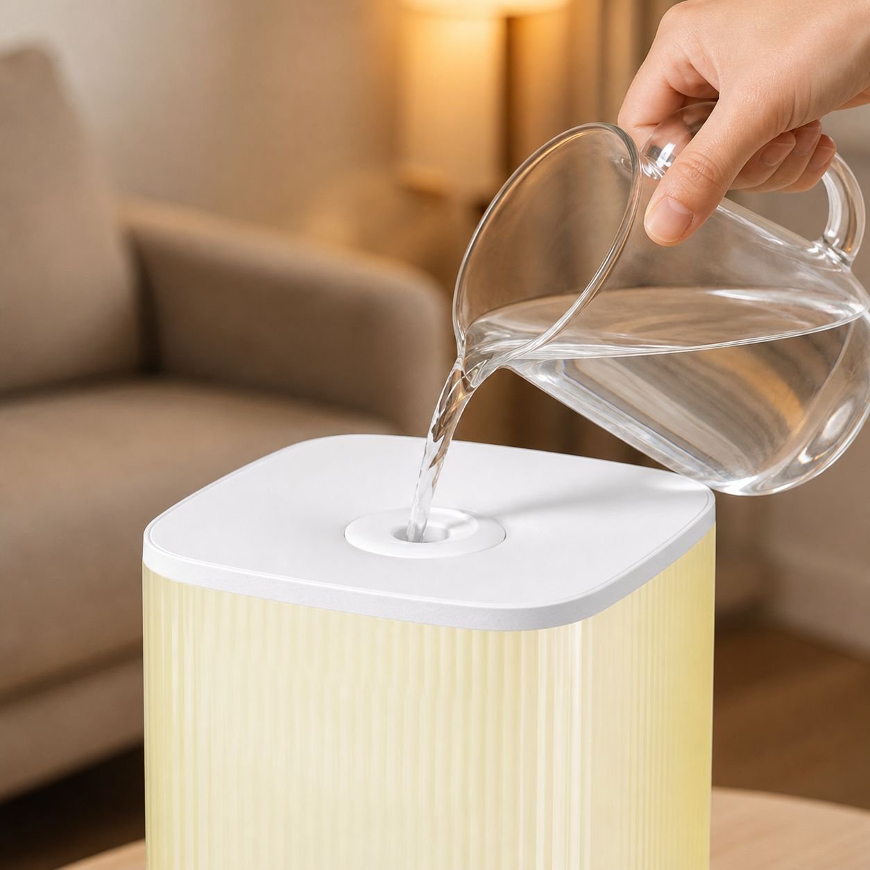 Allergy relief home air purifier and humidifier