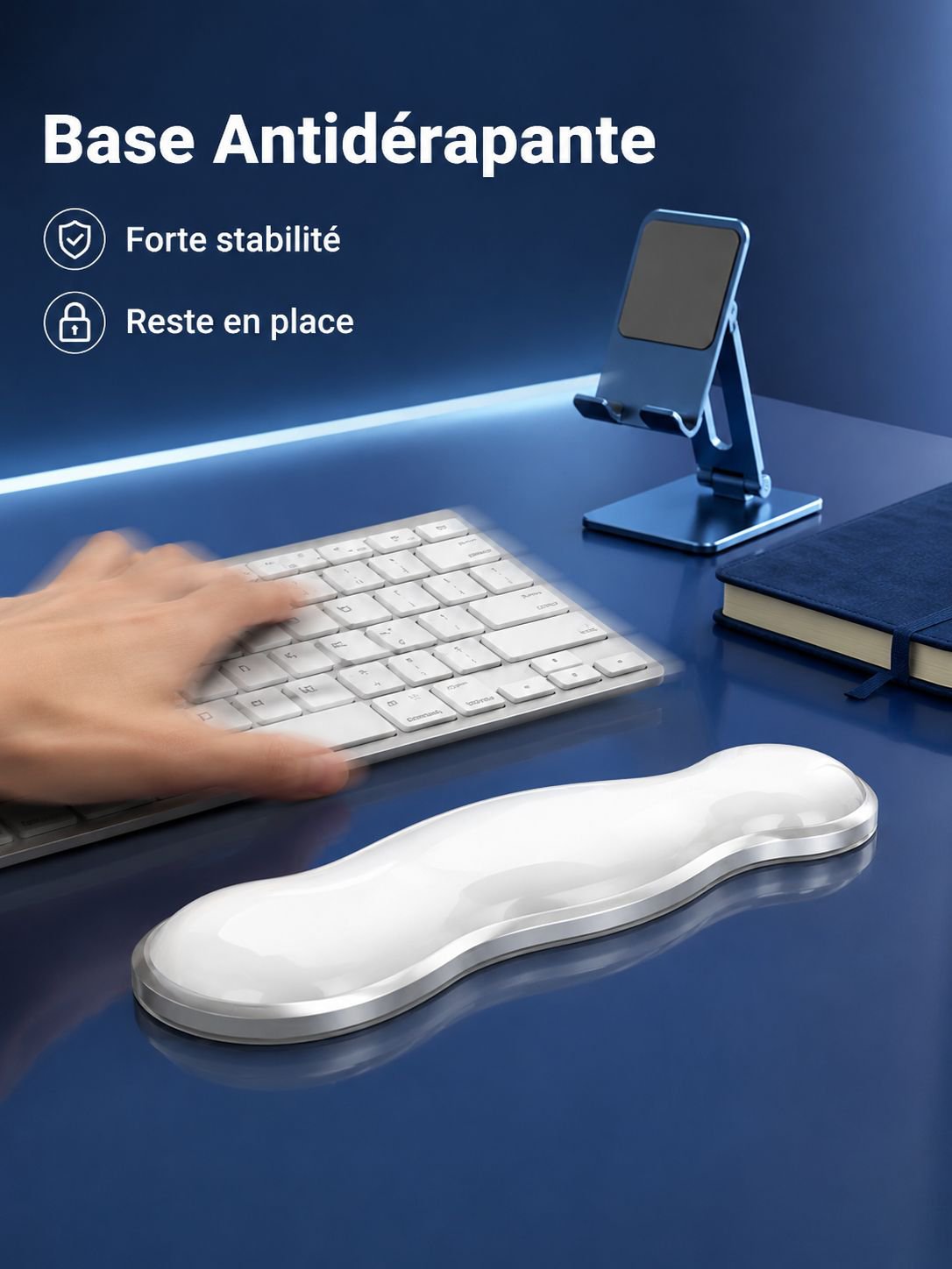 Repos-poignet en silicone pour clavier