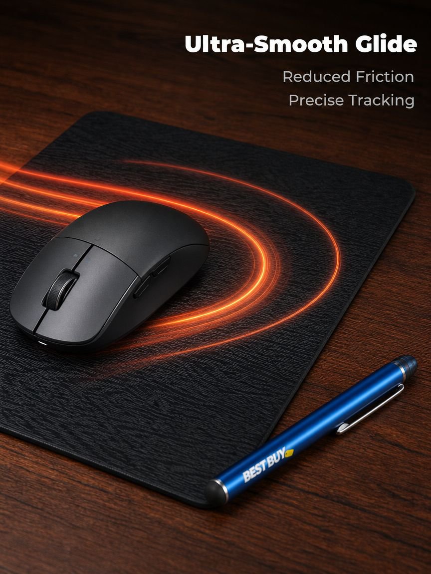 Wood Grain Mouse Pad Hard Waterproof Stain-resistant Anti-static Gaming Mouse Pad