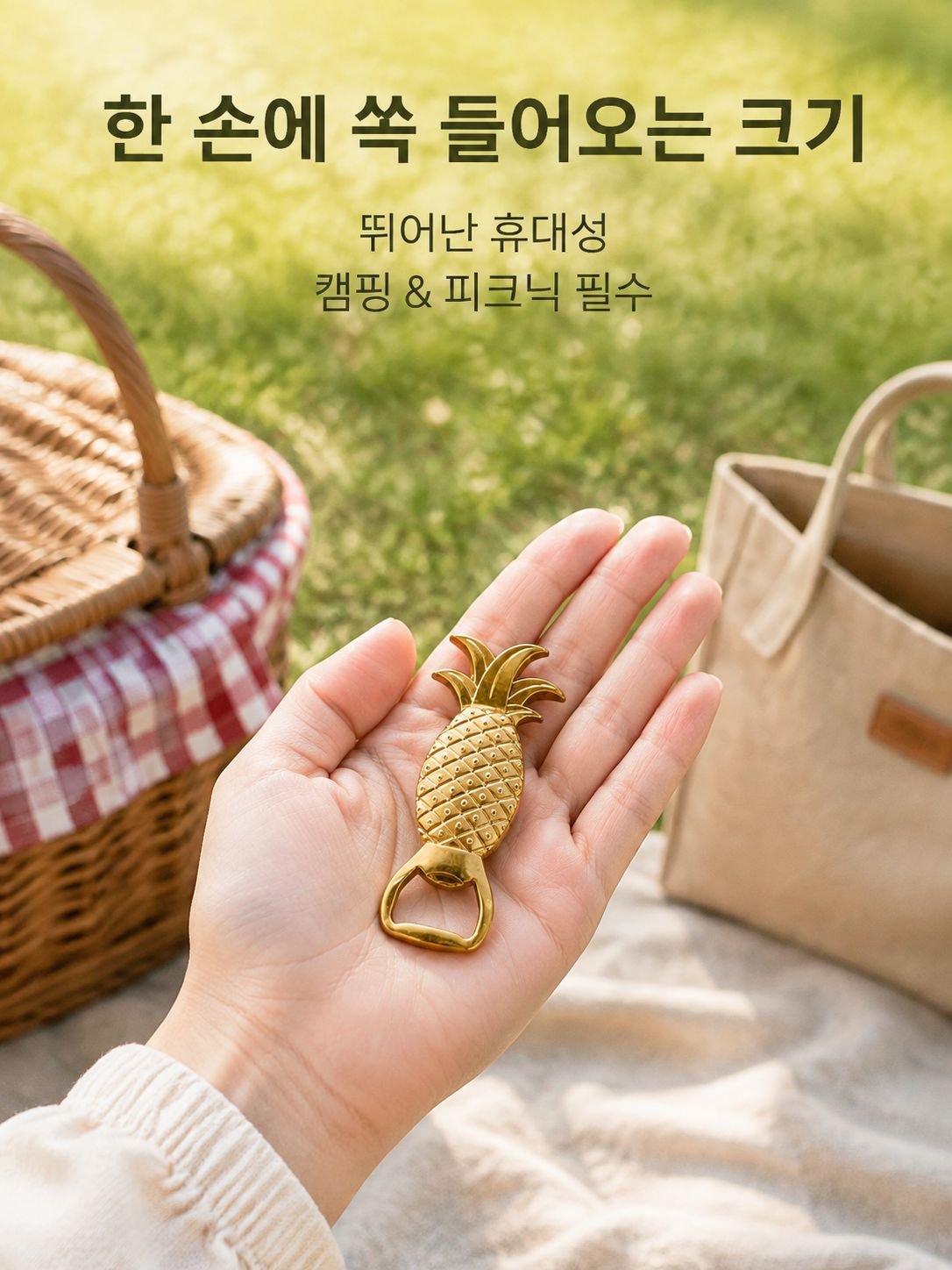 창의적인 파인애플 병따개 메탈 음료 오프너