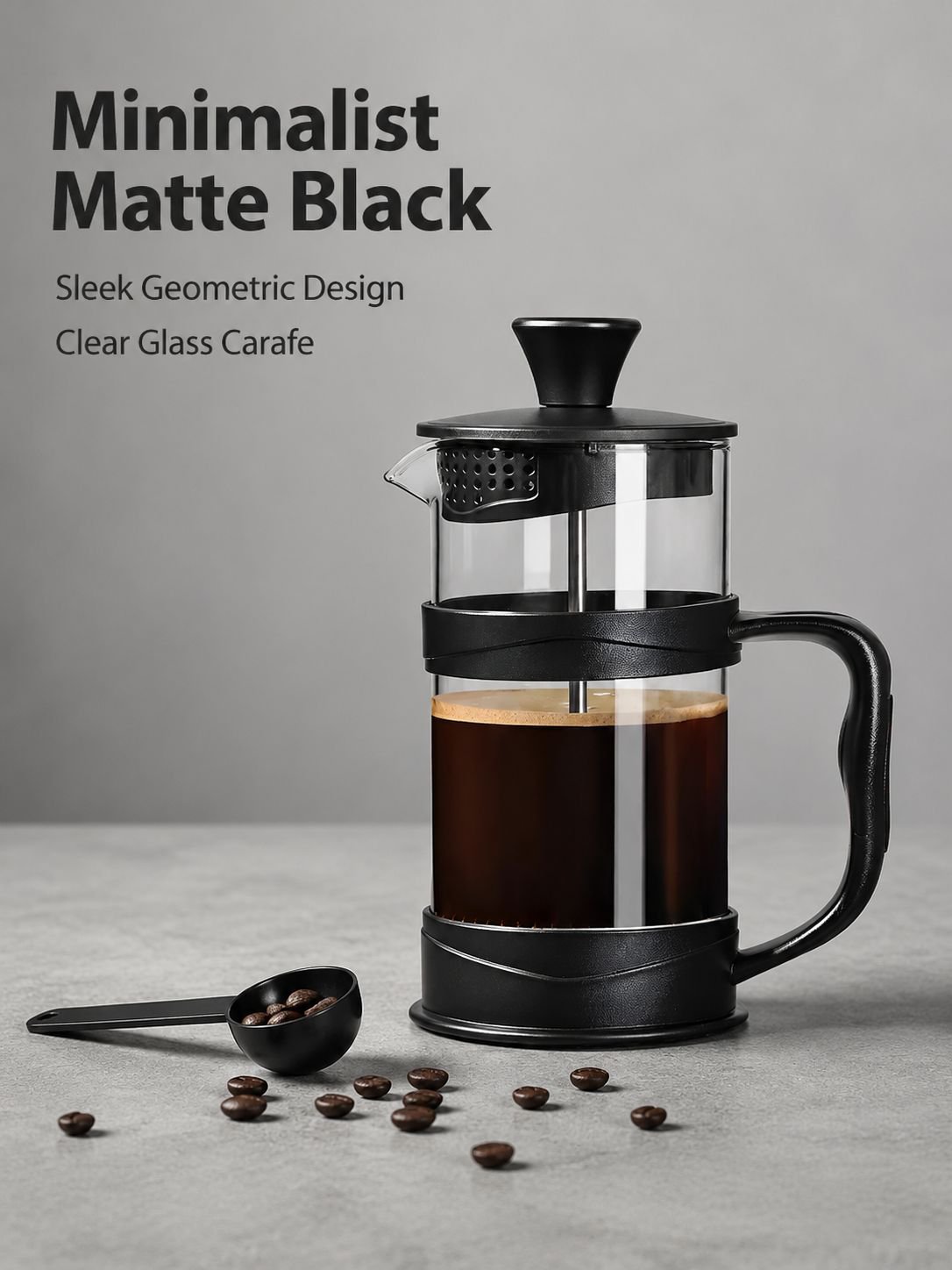 Heat resistant French press coffee pot