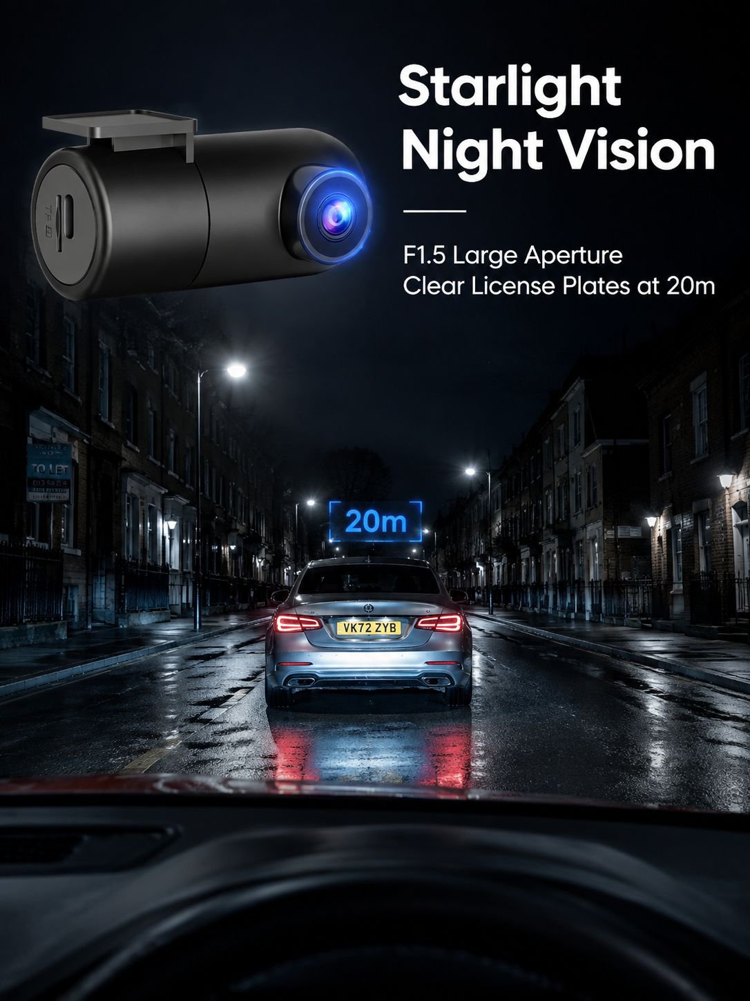 Starlight Night Vision USB High-Definition Car Camera Recorder 