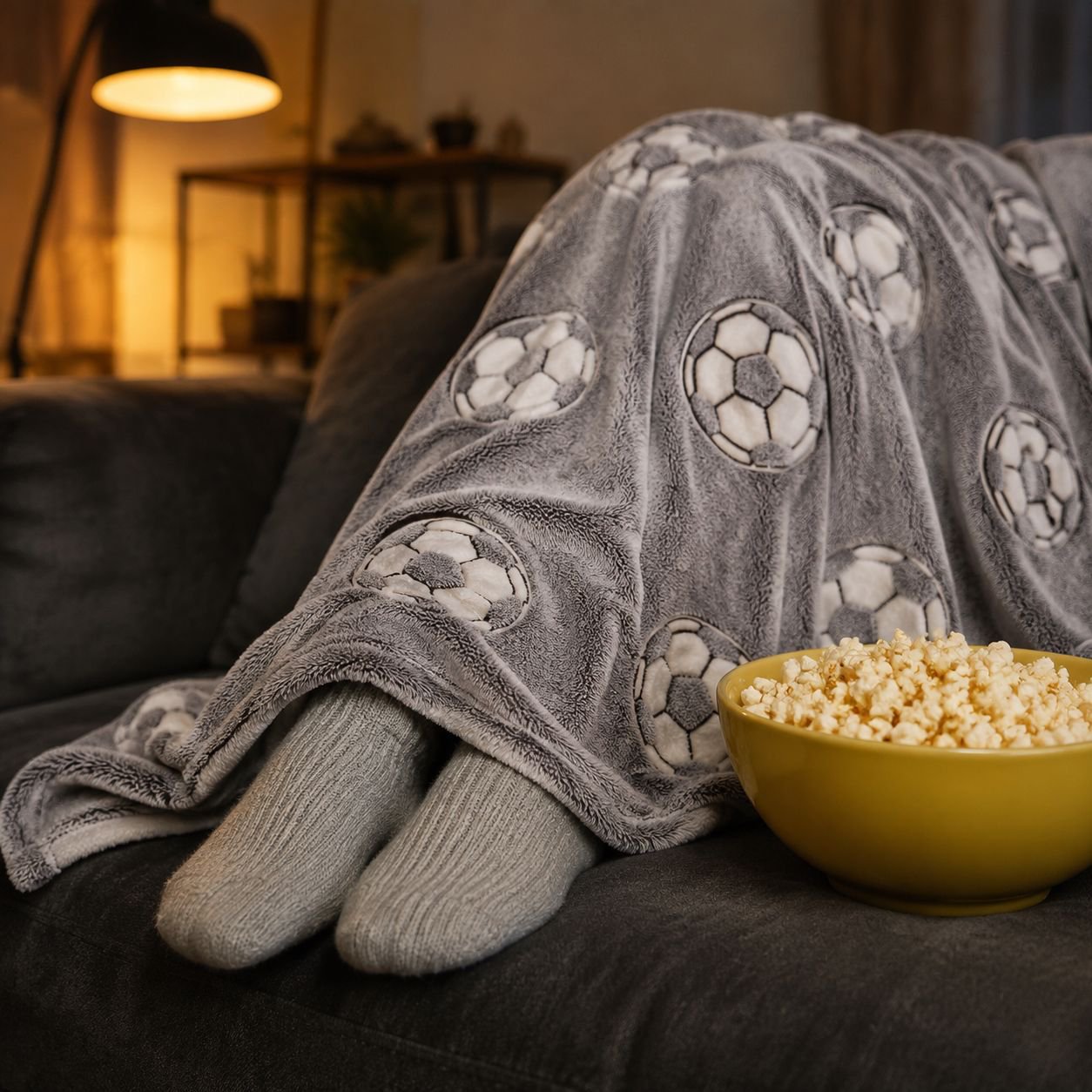 Home Use Glow-in-the-dark Soccer Blanket