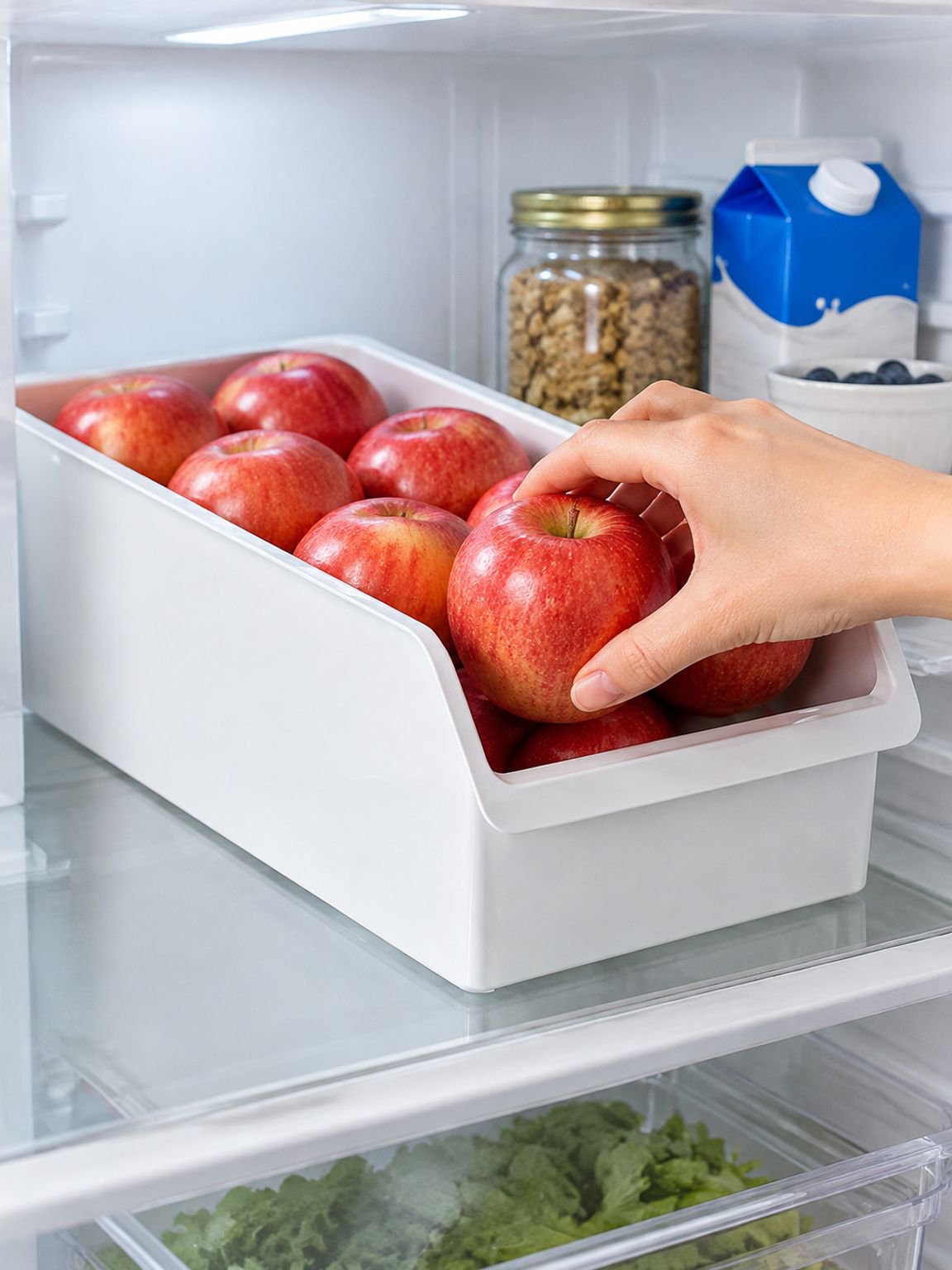 Kunststoff-Kühlschrank-Aufbewahrungsbox für die Küche