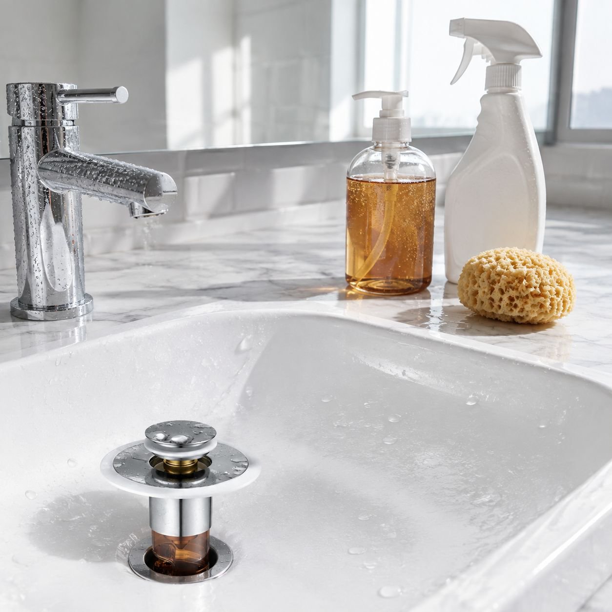 Easy installation of stainless steel sink drain stopper