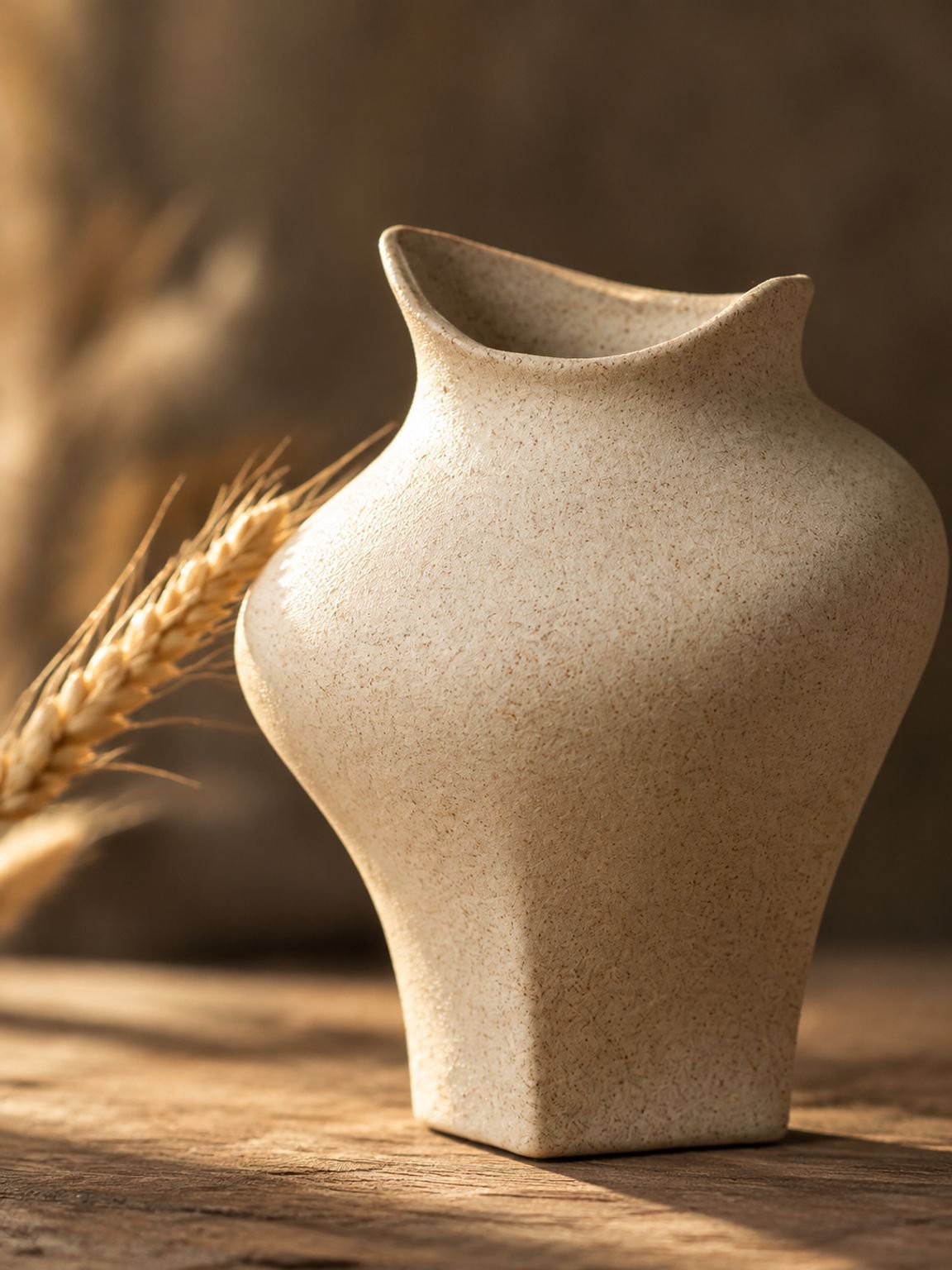 Vase en céramique irrégulier mat Misu