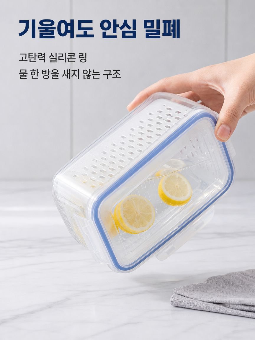 이중 식품 저장 용기