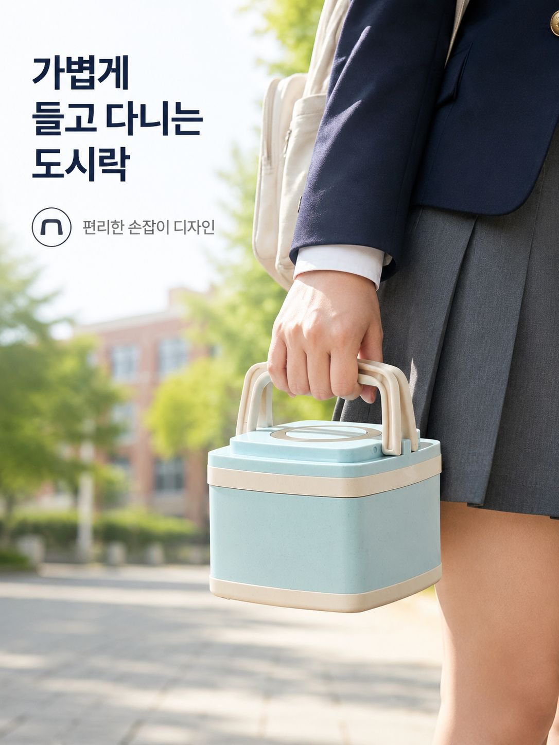 학생용 휴대용 보온 도시락통