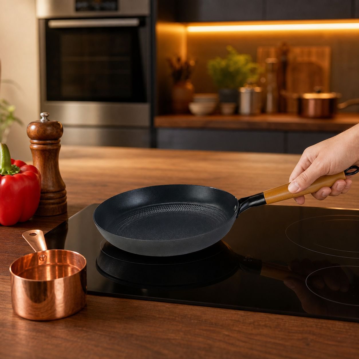 Textured pan non-stick pan no smoke frying pan fried steak pancake baking pan cast iron pan