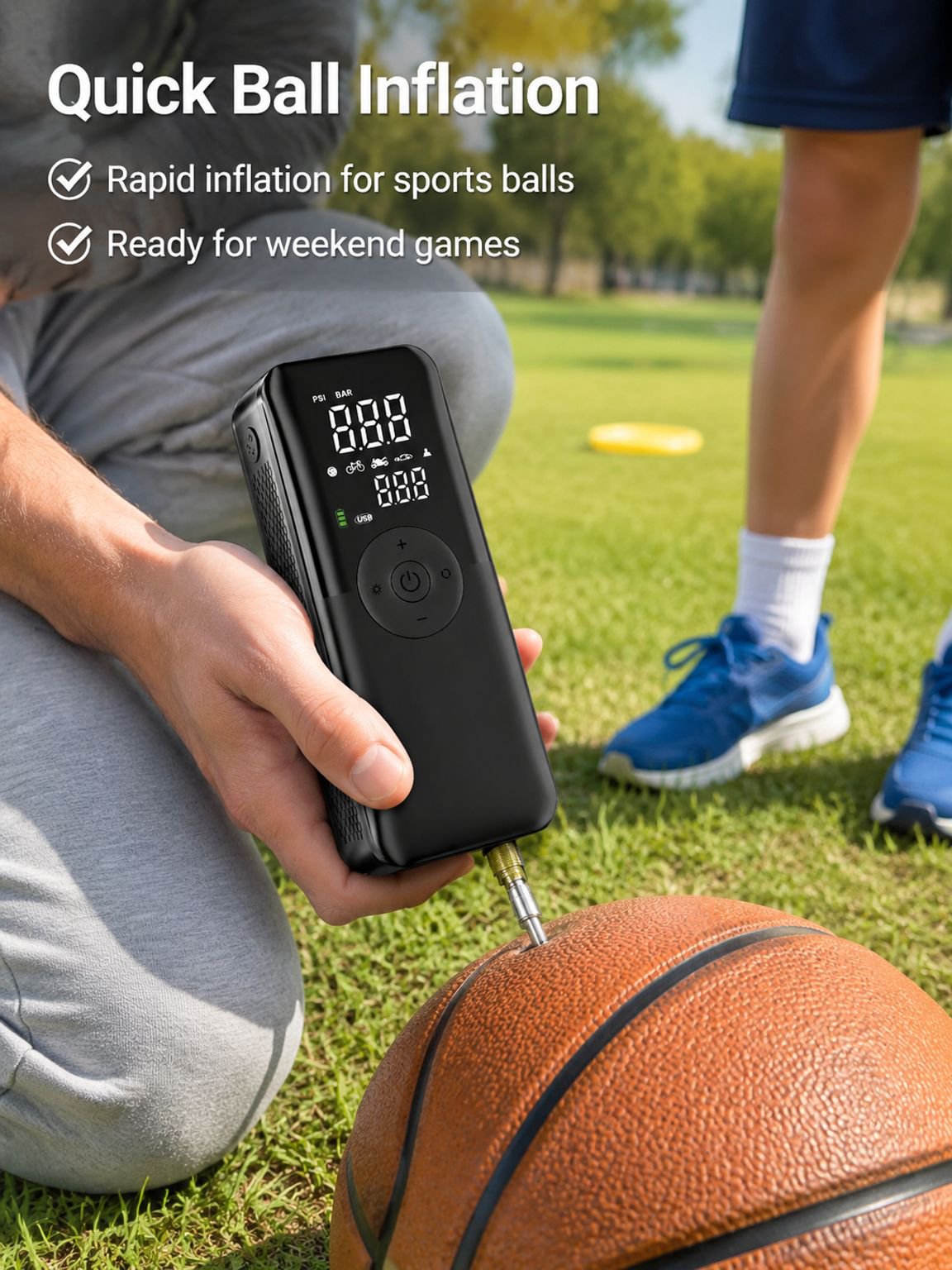 Versatile electric air pump for multiple applications