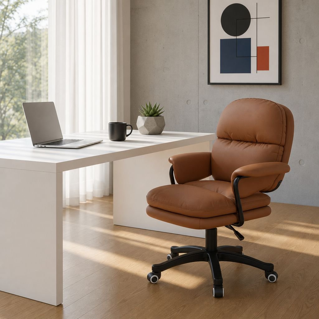 Ergonomischer Computerstuhl mit verstellbarer Rückenlehne