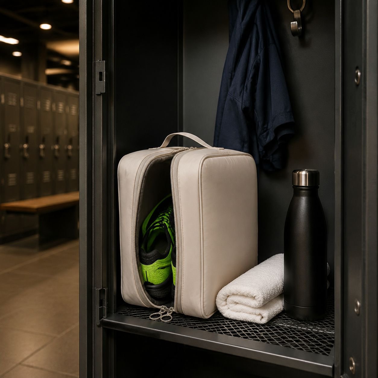 Lightweight foldable shoe bag fits in suitcase