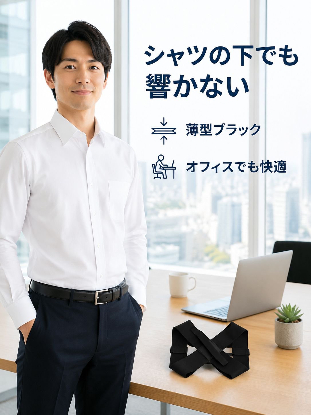 肩開き姿勢矯正ベルト