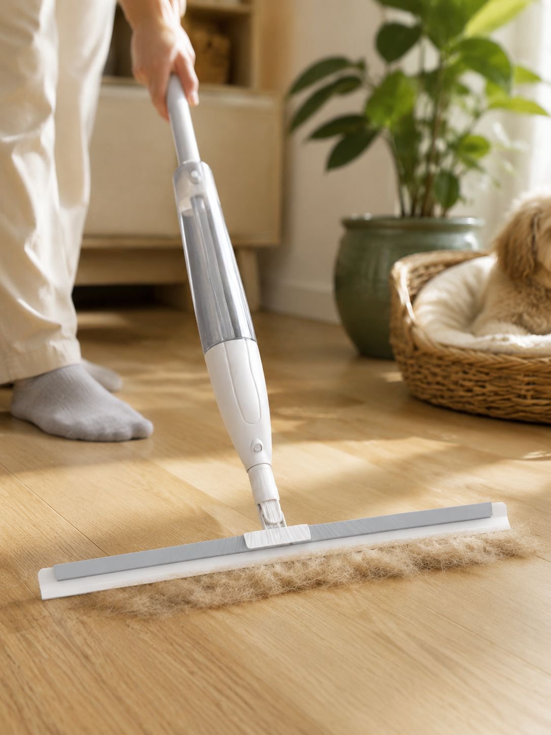 Efficient cleaning tool for bathroom, toilet, and bedroom