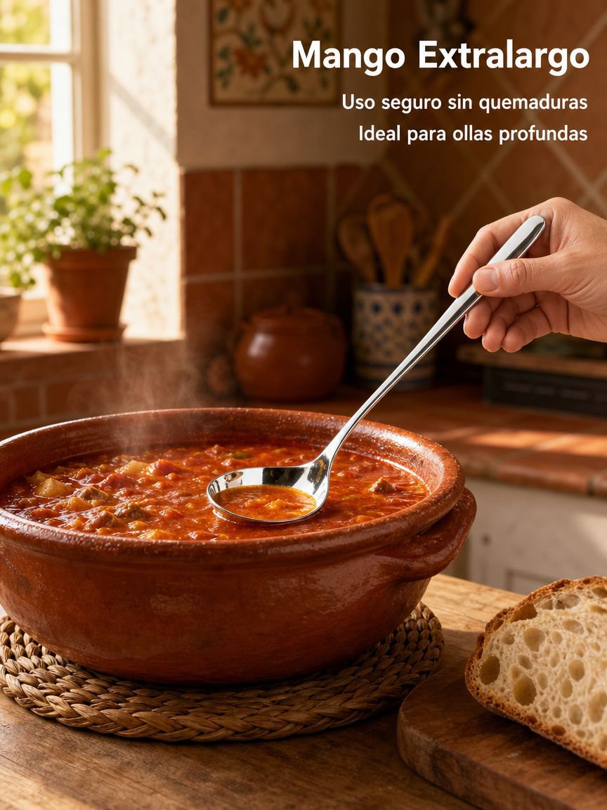 Cuchara de sopa de acero inoxidable