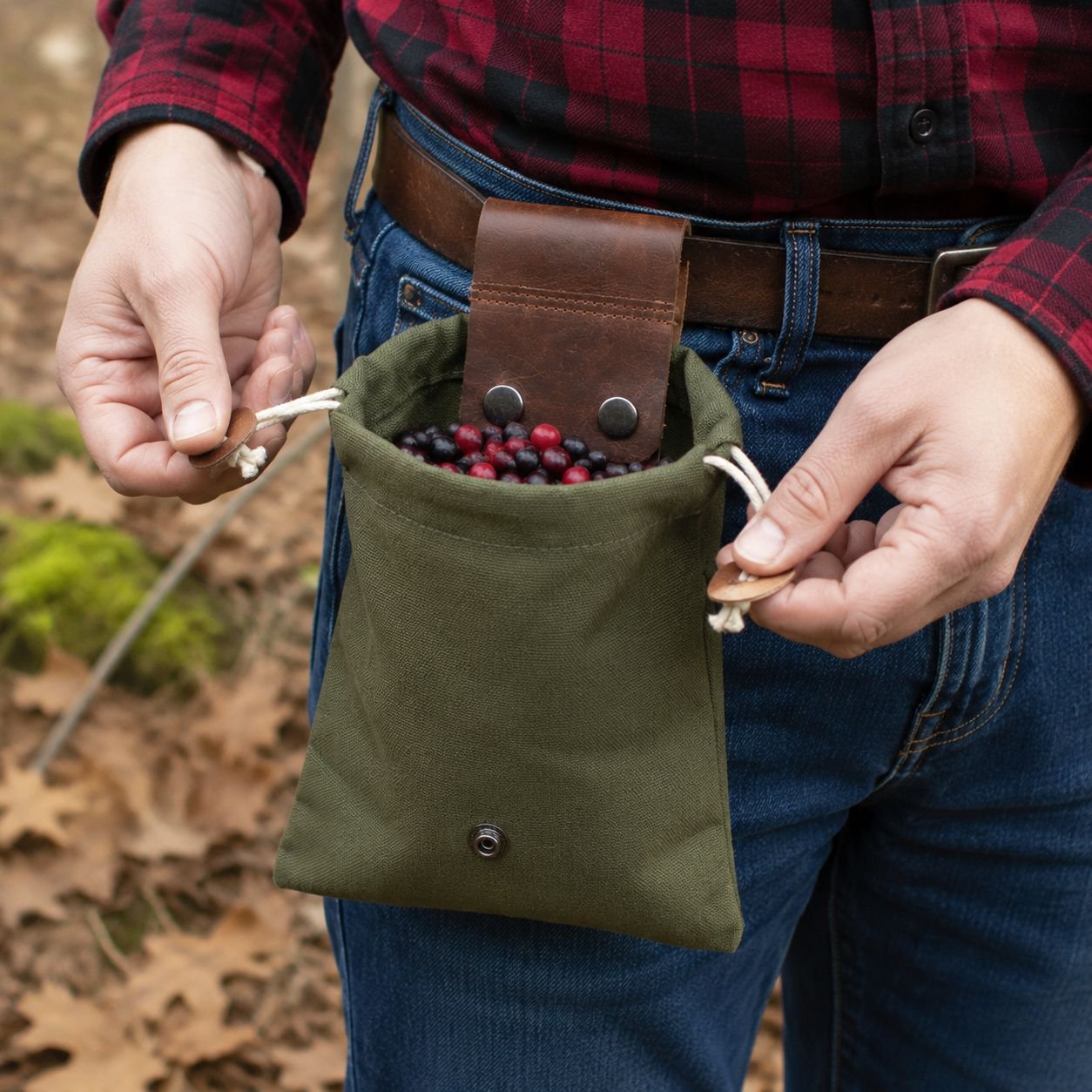Sac de rangement en toile pour la cueillette des fruits