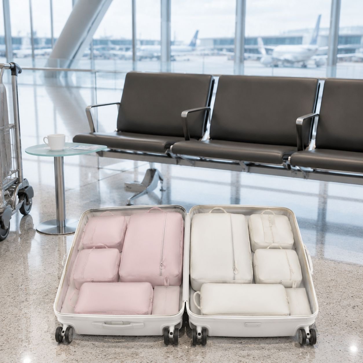 Hospital stay items neatly packed in organizer