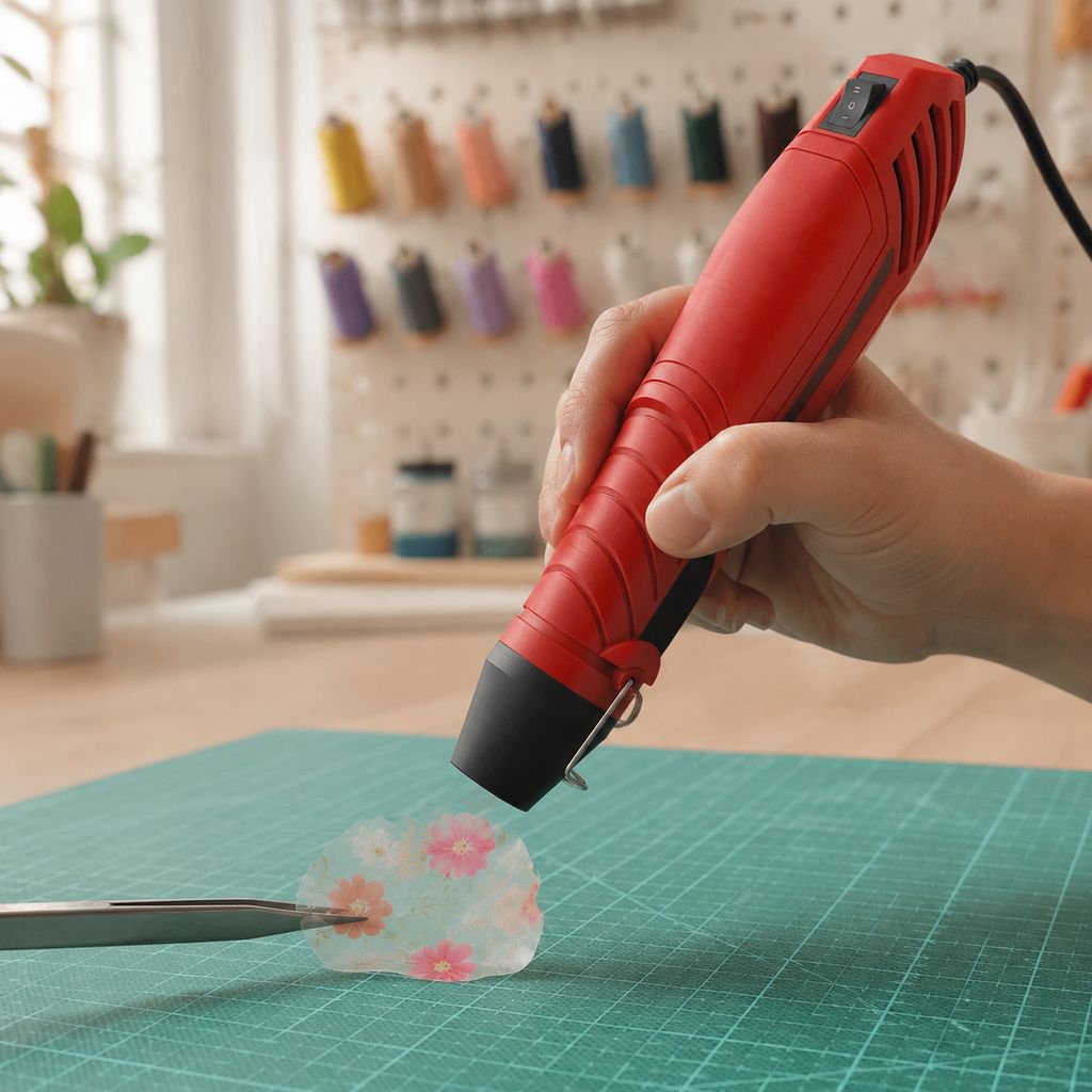Mini 300W Hot Air Gun, Lightweight (approx. 281g), with Stand Ring and Soft Handle, DIY Hot Air Gun 