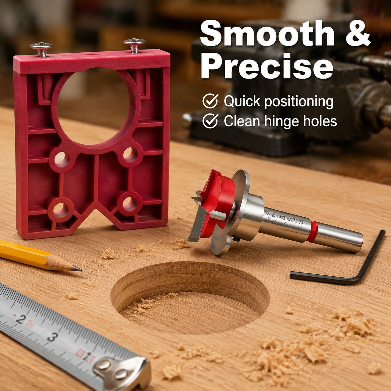35mm Hinge Drilling Positioning Template Door Hinge Installation Tool