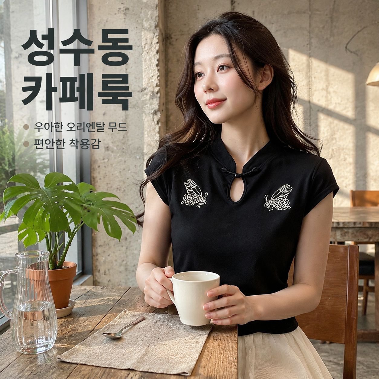 여성 반팔 니트 셔링 탑