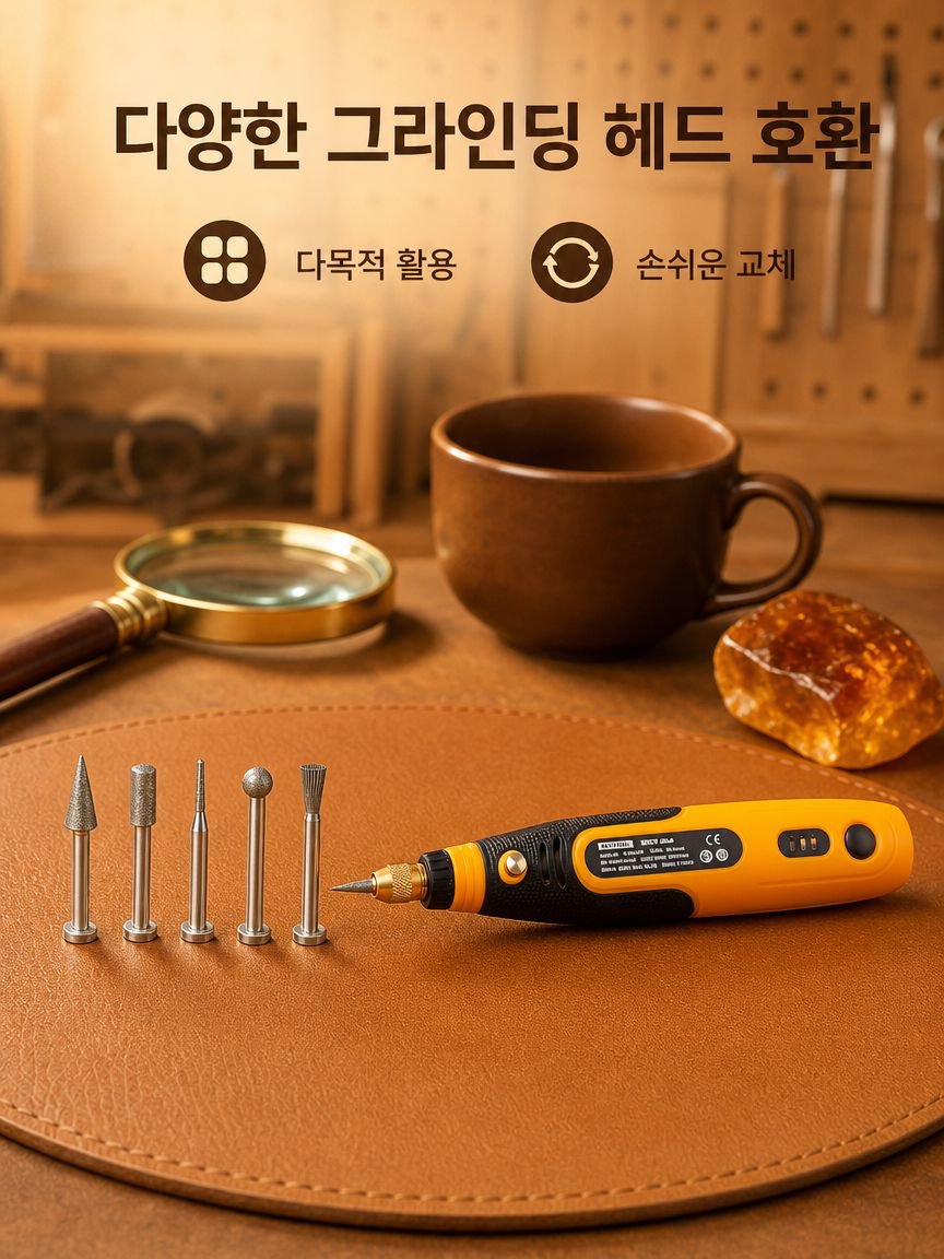 옥석 조각 전동 그라인더 펜