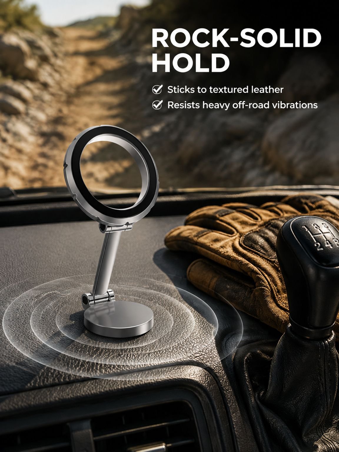 Easy Installation Car Phone Holder with Multi-Angle Rotation