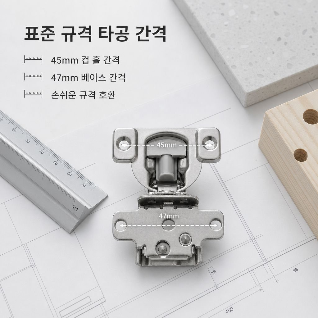 안여닫이 도어 경첩 옷장 통로문 히든 3D 유압 댐퍼 완충 힌지