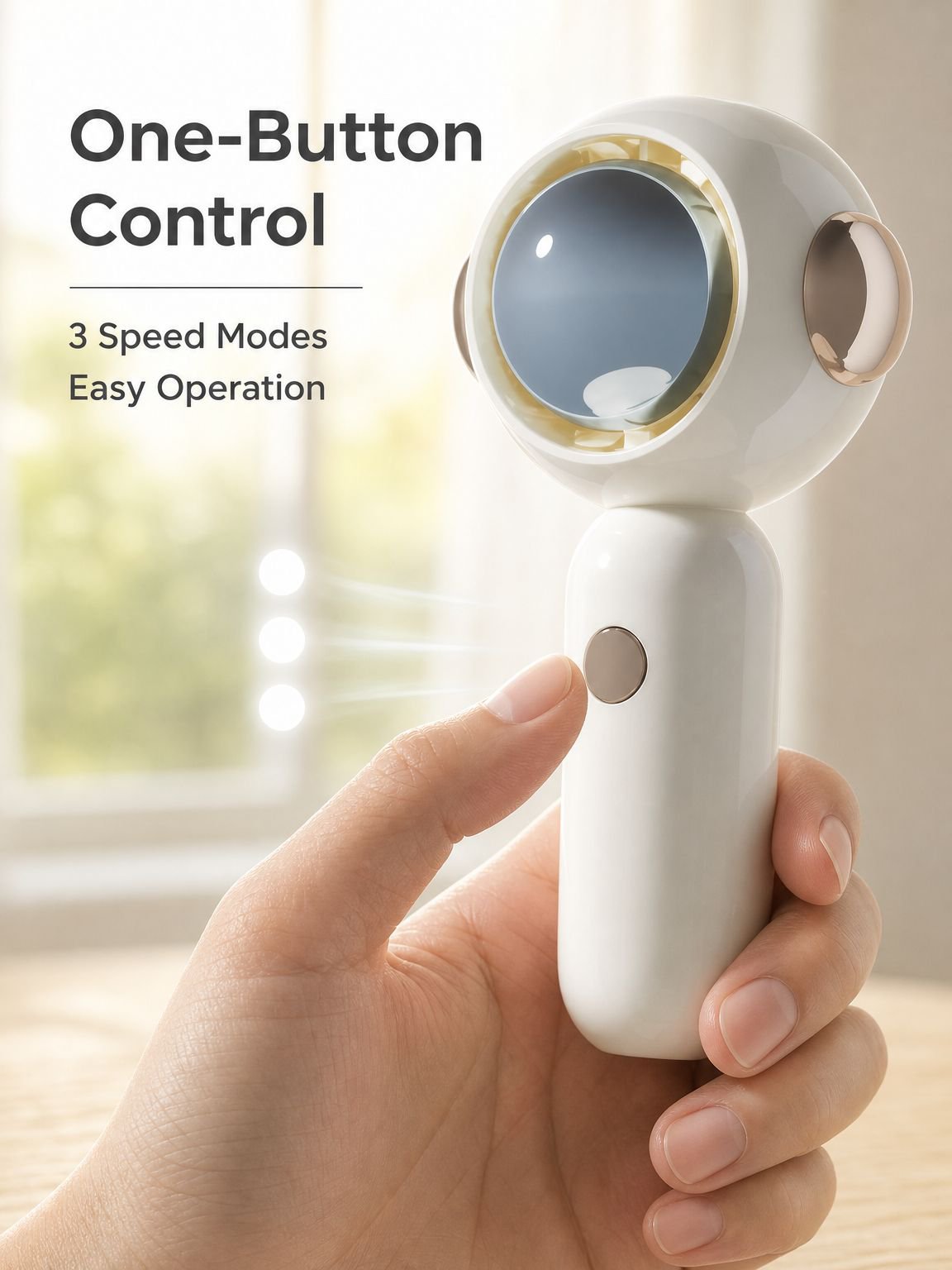 Powerful Turbo Mini Fan USB Rechargeable Portable Handheld Large Wind Pocket Fan