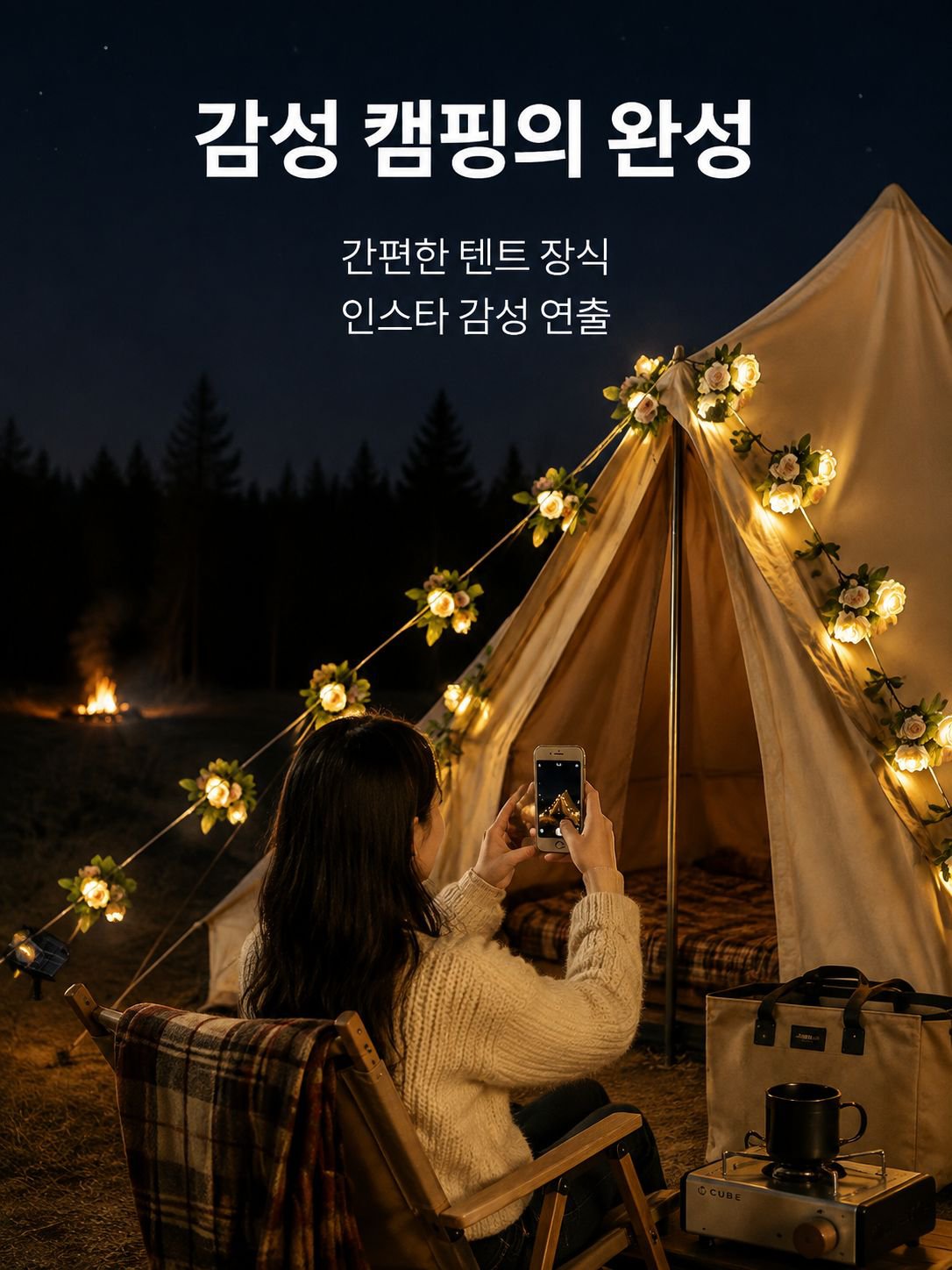 야외 방수 라탄 장식등