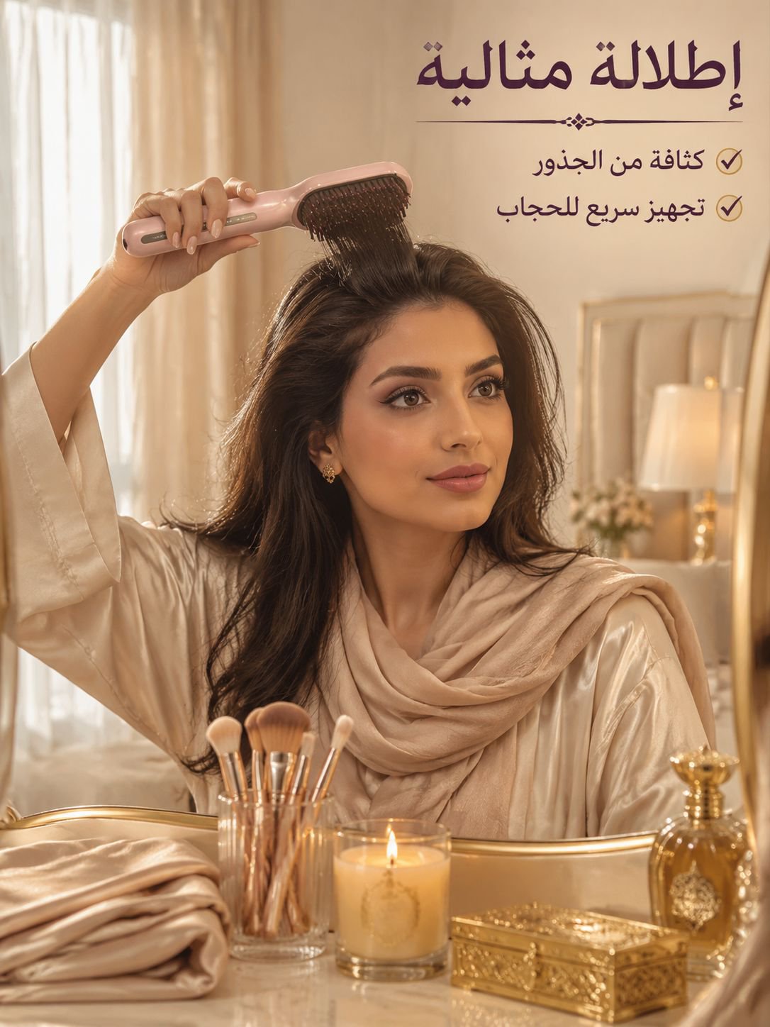 مشط فرد الشعر اللاسلكي الجديد بالأيونات السالبة للتجعيد والفرد