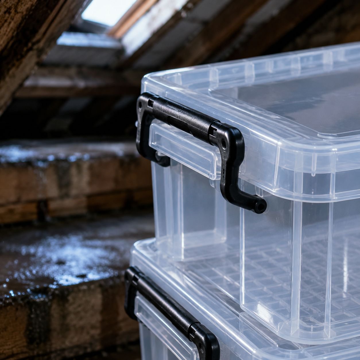 Durable clear plastic organizer for home and office use