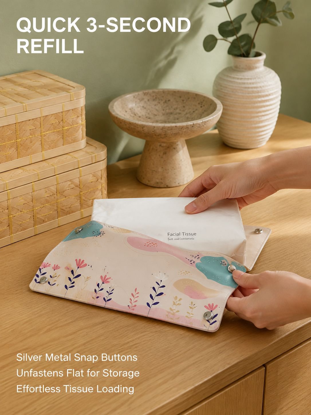 Leather Tissue Box for Home