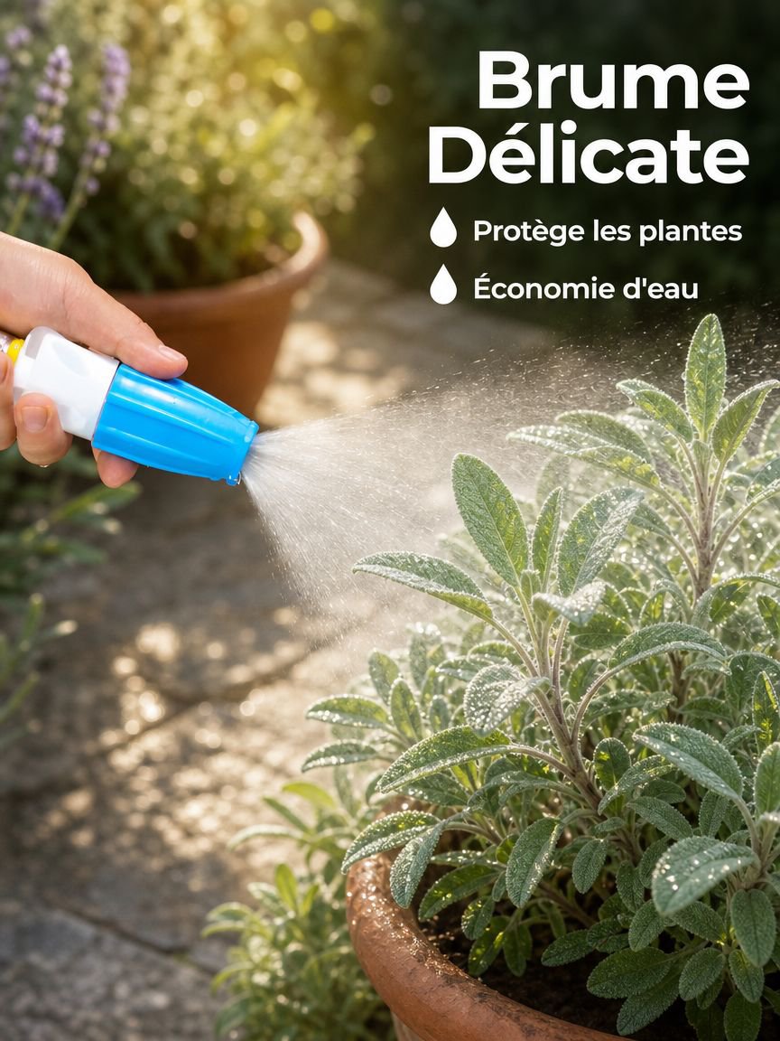 Pistolet d'arrosage idéal pour pelouse et potager