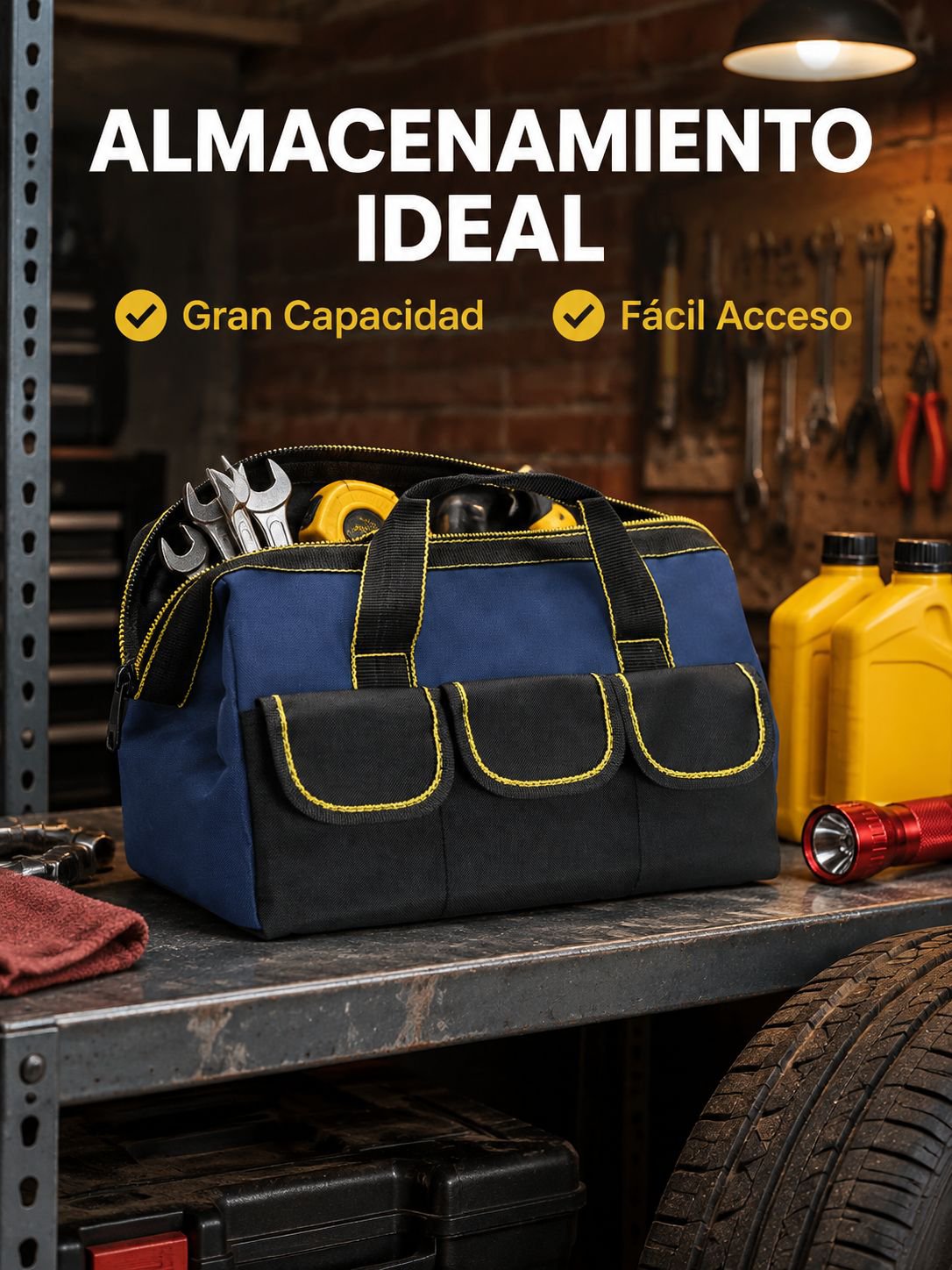 Bolsa de herramientas profesional portátil de tela Oxford gruesa