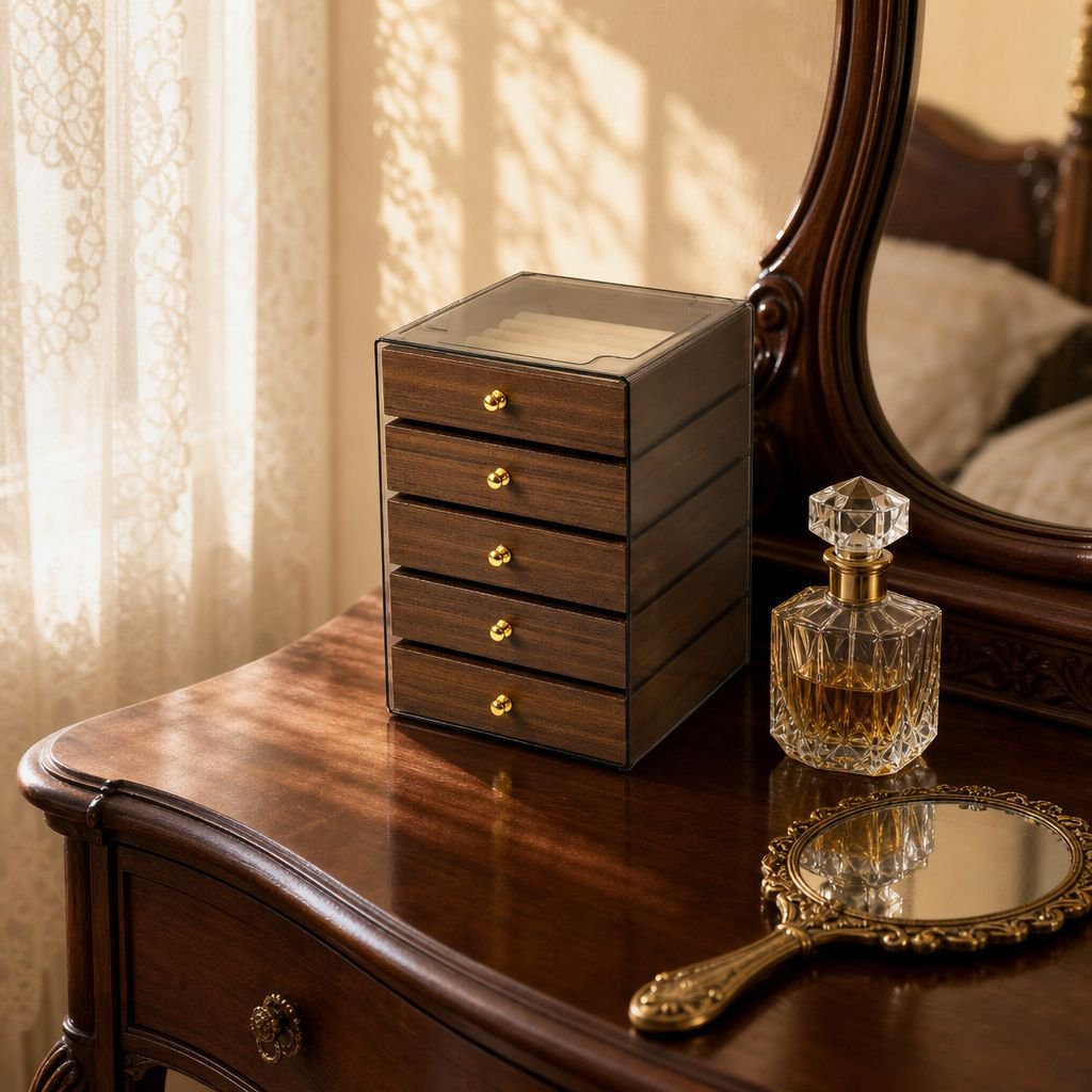 Multi-Layer Bracelet Necklace Earring Jewelry Box