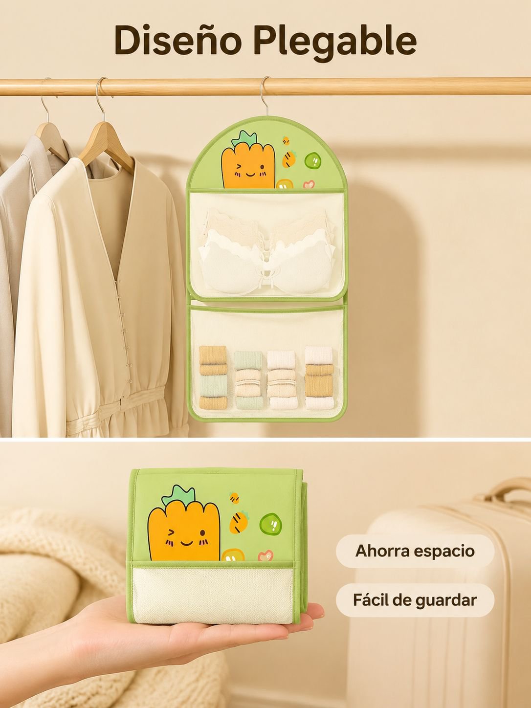 Bolsa colgante organizadora para ropa interior y calzoncillos