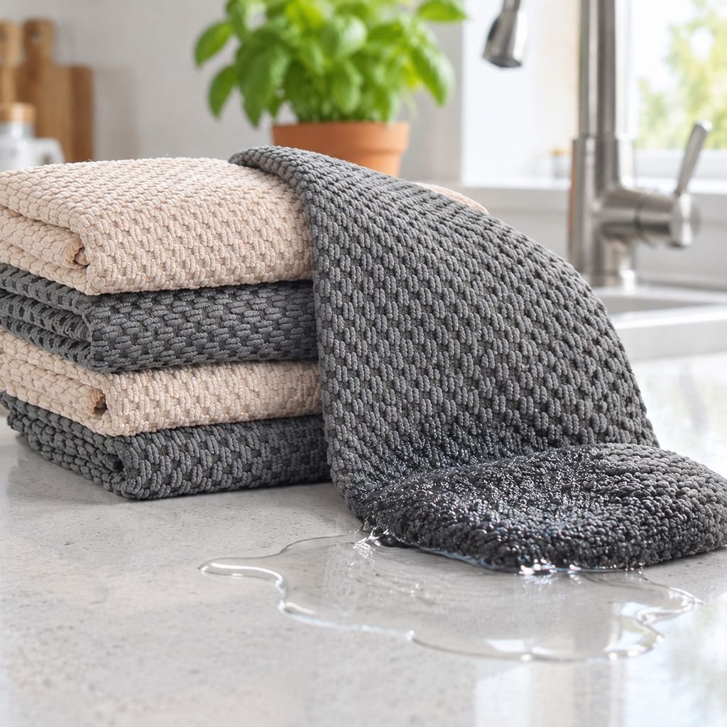 Serviette vaisselle durable, une seule passe pour une propreté éclatante