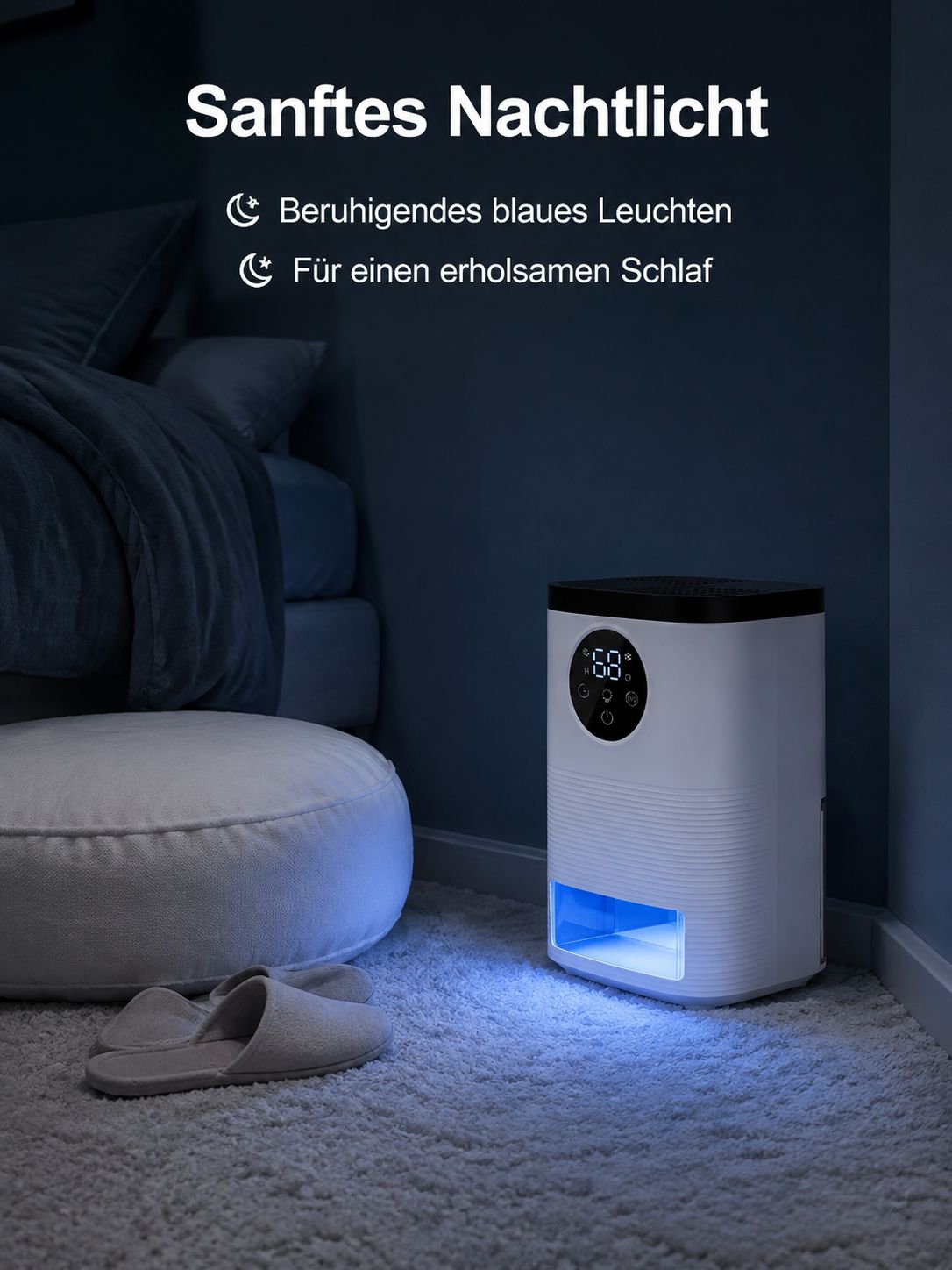 Leiser Luftentfeuchter im Schlafzimmer