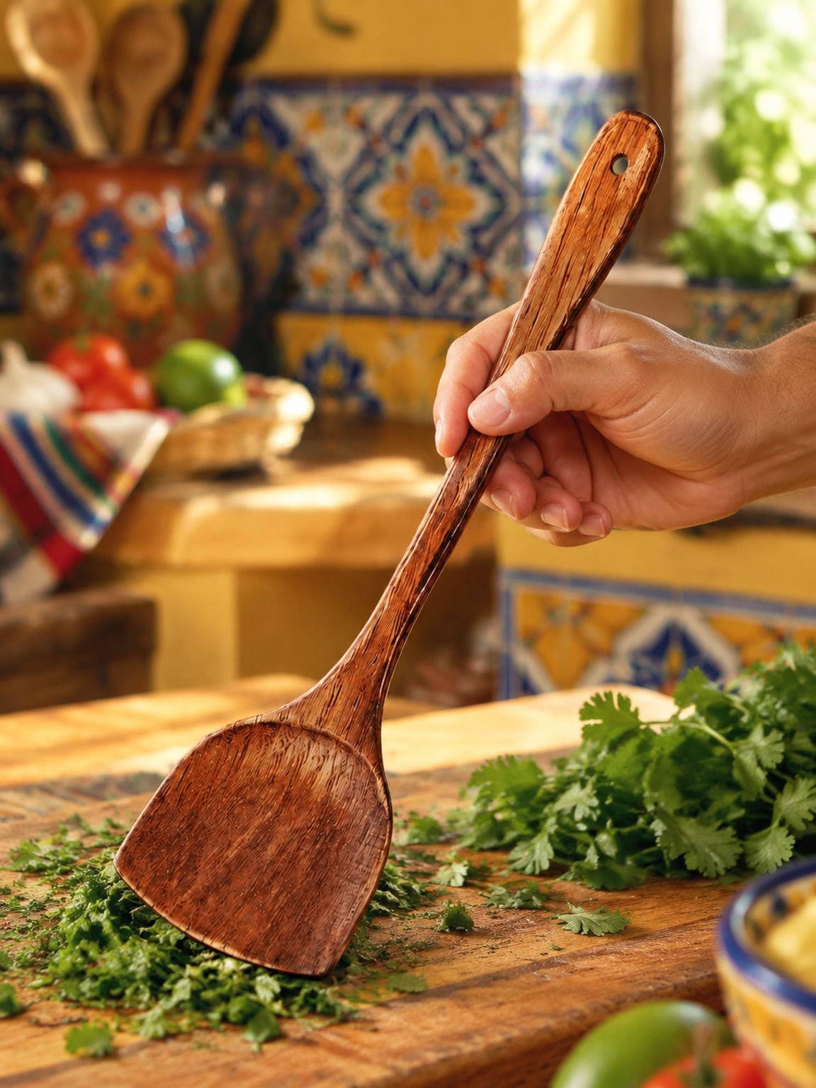 Espátula de madera para cocina