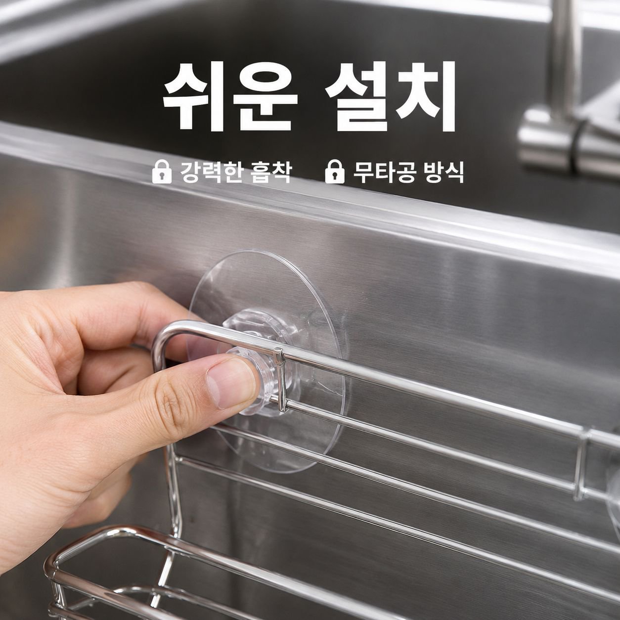 벽걸이 행주 수납 선반