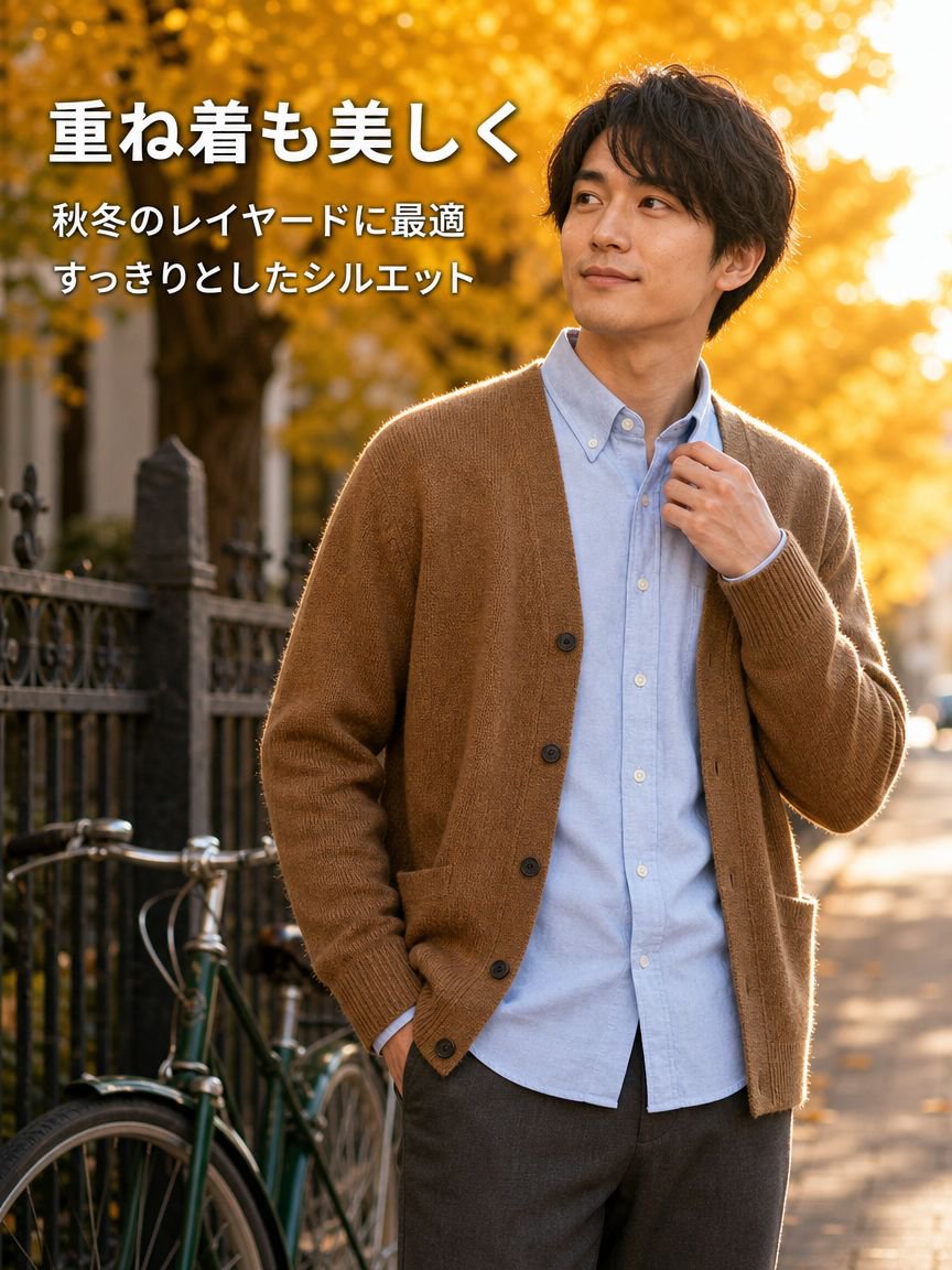 メンズ両面起毛オックスフォード長袖シャツ