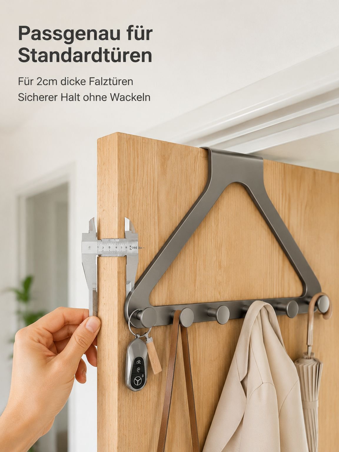 Wandhaken mit starker Haftung für Handtücher und Kleidung