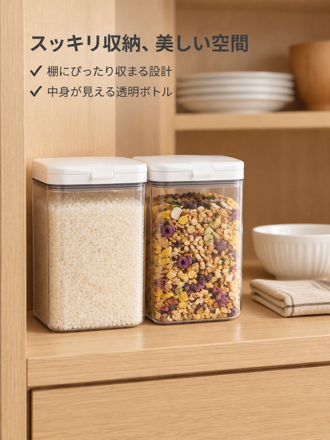 防湿米ストレージジャー