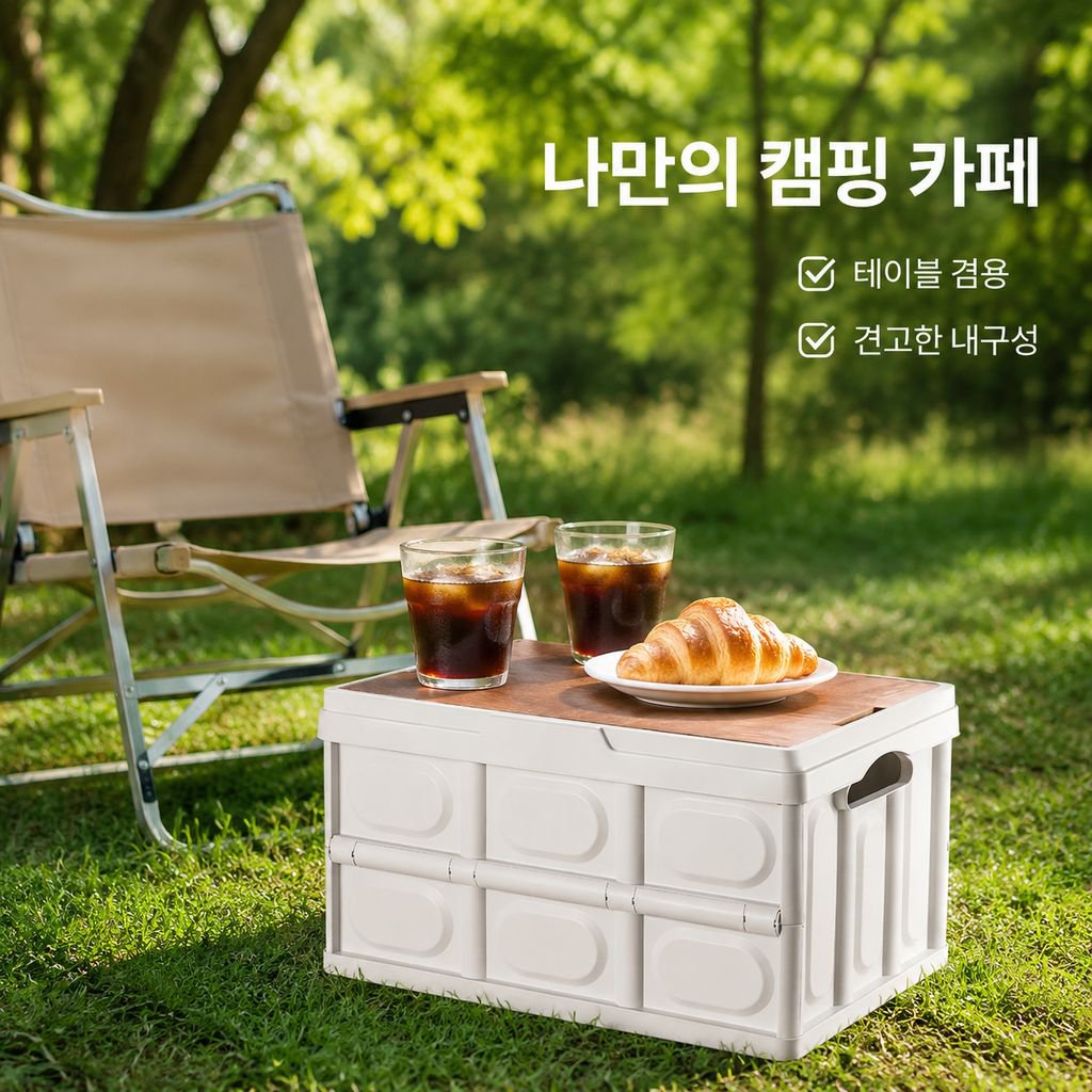 두꺼운 야외 접이식 수납함