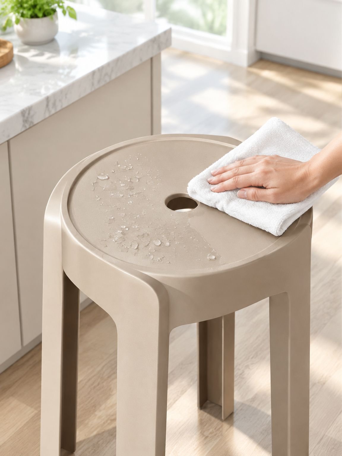Modern Minimalist Plastic Stool for Home