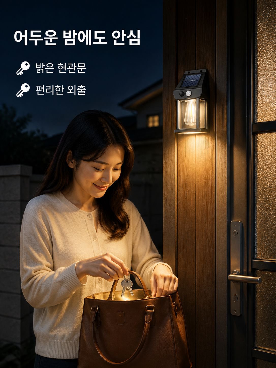 태양광 센서 벽등