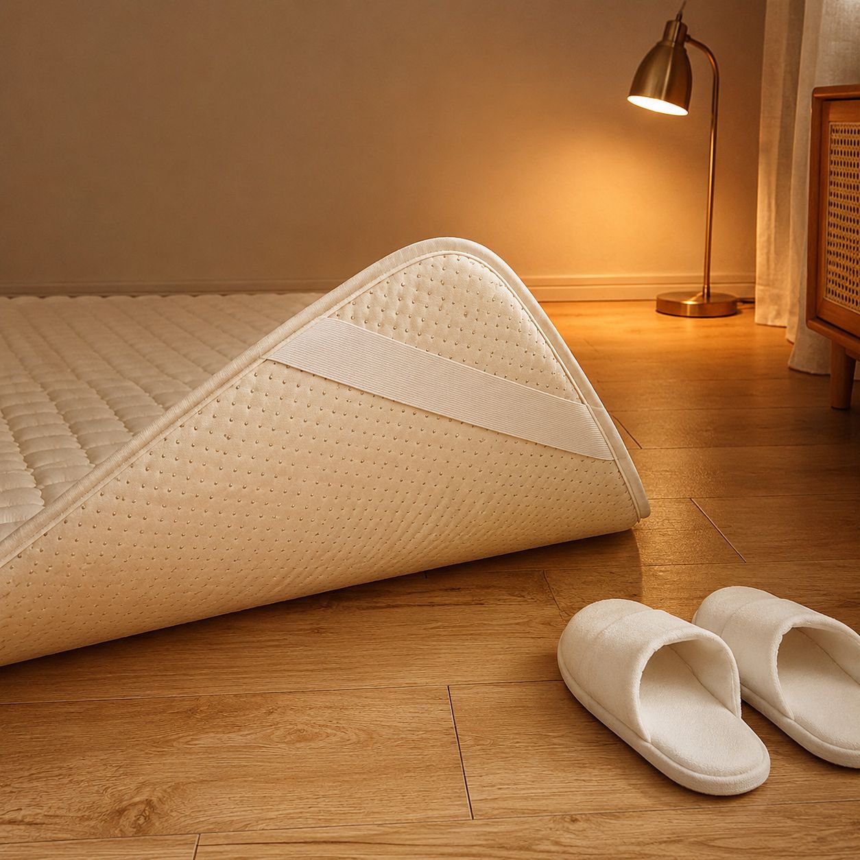 Colchoneta antideslizante para dormitorio estudiantil, lavable a máquina