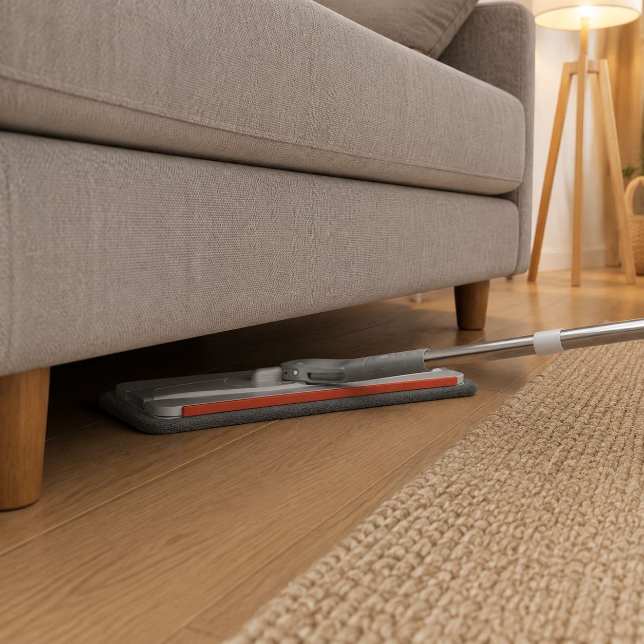 Mopa plana de limpieza fácil con cubo para el hogar